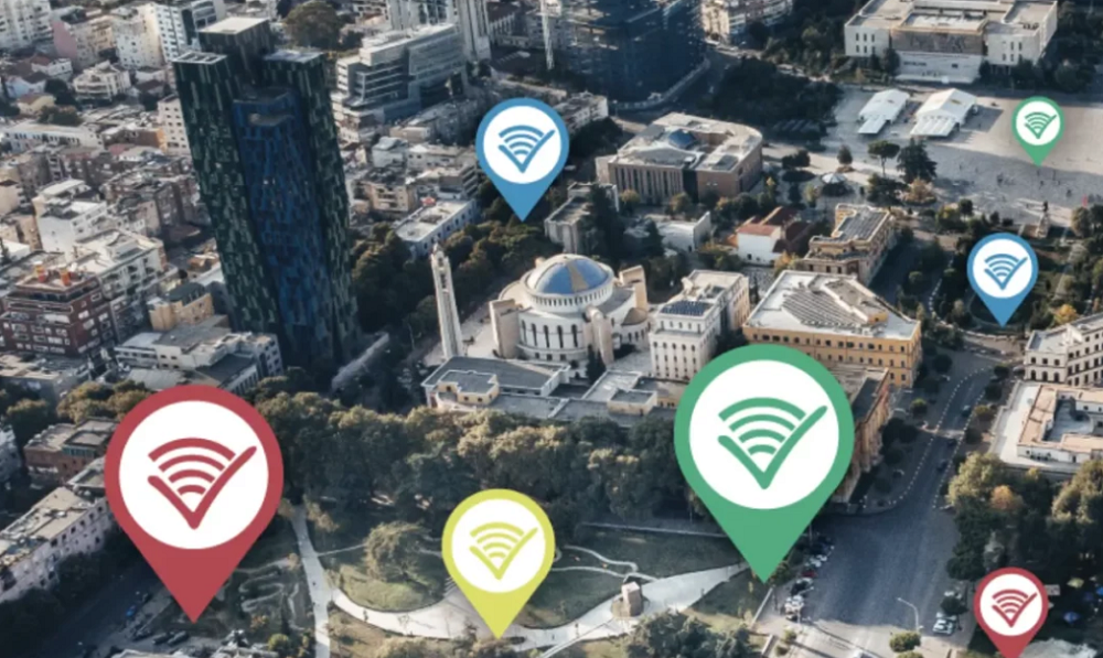 Projekti i ri i Bashkise, sherbim wi-Fi falas ne 15 zona te Tiranes